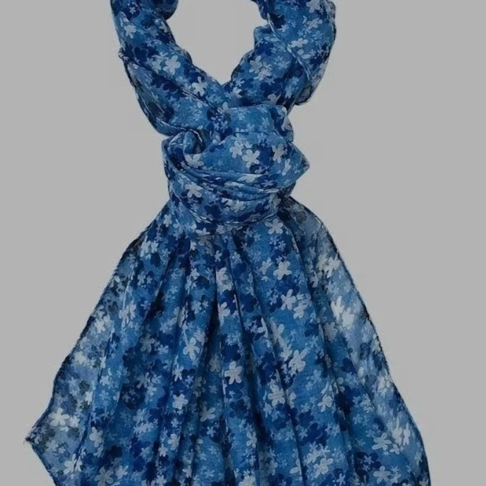 Strada Blue Floral Watch and Scarf Set - Picture 6 of 7